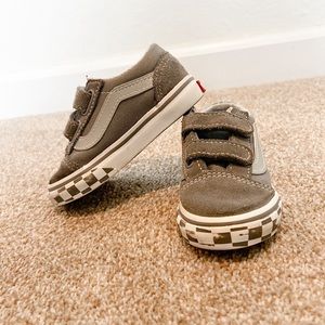 Used Toddler Vans- grey check